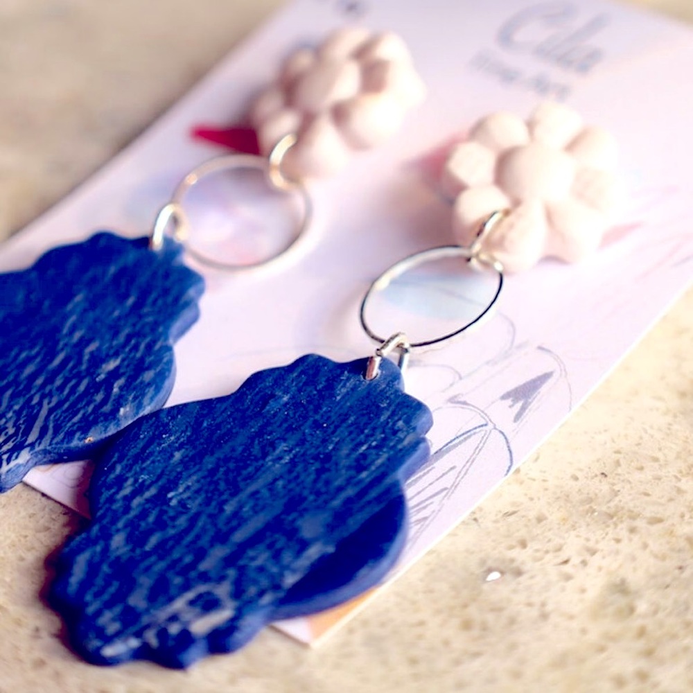 Indigo Dangling Earrings